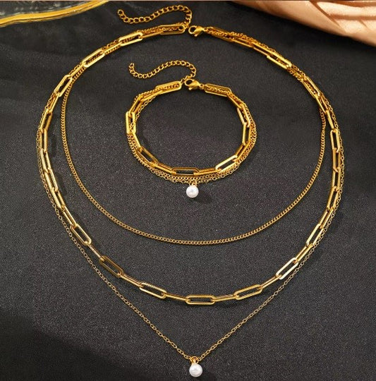 Conjunto "Cadena en capas"