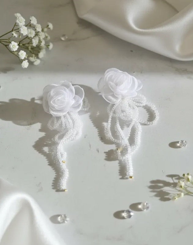 Aros cuentas de cristal – Accesorio Festivo y Bohemio
