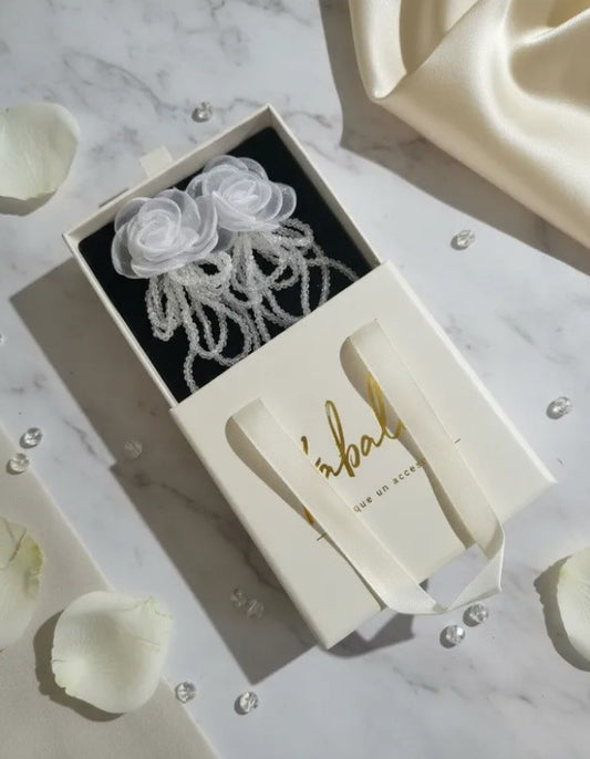 Aros cuentas de cristal – Accesorio Festivo y Bohemio