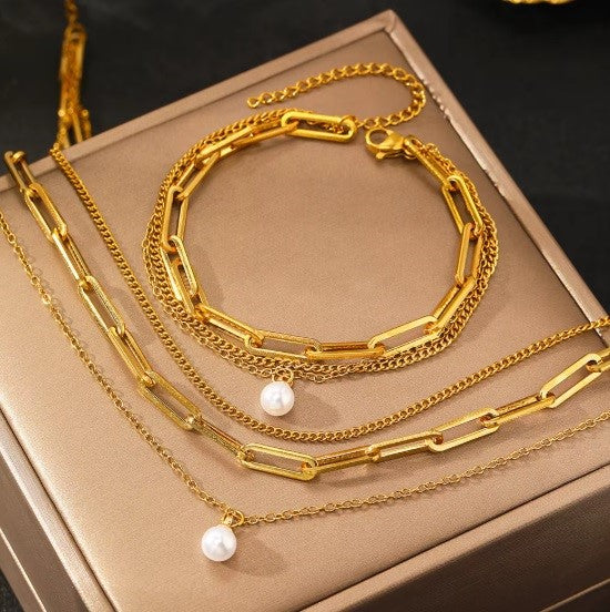 Conjunto "Cadena en capas"