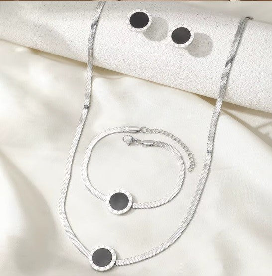 Conjunto “Snake Chain” – Set Completo (Collar + Pulsera + Pendientes)