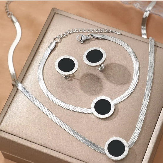 Conjunto “Snake Chain” – Set Completo (Collar + Pulsera + Pendientes)